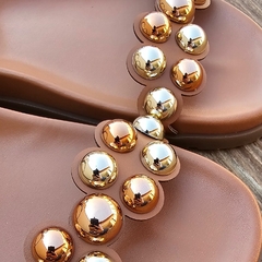 SANDALIA FEMININA CL FLAT BIRKEN COM ESFERAS - BK2042 - comprar online
