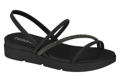 SANDALIA ANABELA PAPETE COM PEDRAS BEIRA RIO CONFORTO - 8387530