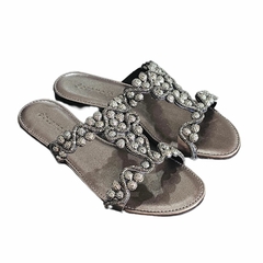 SANDALIA RASTEIRA COM PEDRARIA DOCE MAÇA - E963RT - comprar online