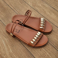 SANDALIA FEMININA PAPETE 2 EM 1 CL FLAT - BK381