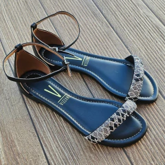 SANDALIA RASTEIRA CALCANHAR FECHADO VIZZANO - 62351704 - Via Expressa Calçados