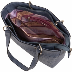 BOLSA FEMININA GRANDE JEANS RAFITTHY - 2813141A - Via Expressa Calçados