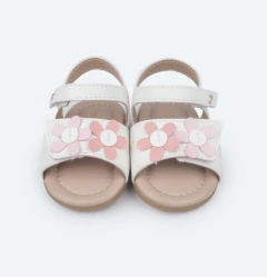 SANDALIA DE BEBE PAMPILI NANA COM FLORES - 122068 na internet