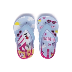 CHINELO INFANTIL MENINAS KLIN ACQUA PRINT - 442113000 - comprar online