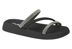 SANDALIA PAPETE FEMININA COM BRILHO MOLECA - 5469121 - comprar online