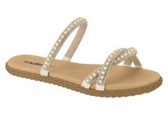 SANDALIA RASTEIRA FEMININA MOLECA COM STRASS - 5452141 na internet