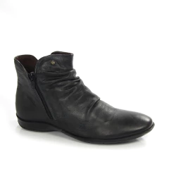 BOTA CANO CURTO EM COURO COM ZIPER LATERAL PERLATTO - ANG820 - comprar online