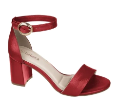 SANDALIA BEBECE SALTO BLOCO ALTO FIVELA OVAL - T6059466 - Via Expressa Calçados