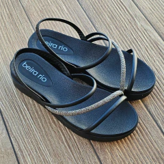 SANDALIA ANABELA PAPETE COM PEDRAS BEIRA RIO CONFORTO - 8387530 - loja online