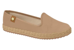 SAPATILHA FEMININA MOLECA NOBUCK SOLADO TRANÇADO - 5696304
