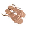 SANDALIA FEMININA SALTO BAIXO AKAZZO - 3760AG