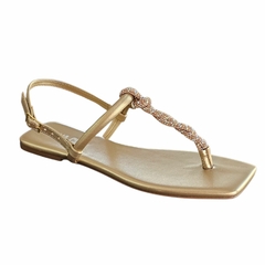 SANDALIA RASTEIRA DE DEDO COM PEDRARIA SUA CIA - 823015606 - comprar online