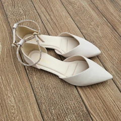 SAPATILHA BEBECE BICO FINO CANOINHA COM STRASS - T2017255