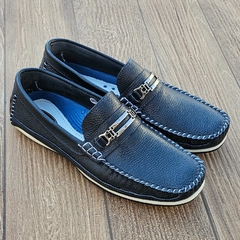 MOCASSIM MASCULINO EM COURO PE DE PRATA - 2507 - Via Expressa Calçados
