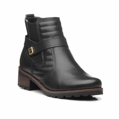 BOTA FEMININA CANO CURTO EM COURO PEGADA - 281412
