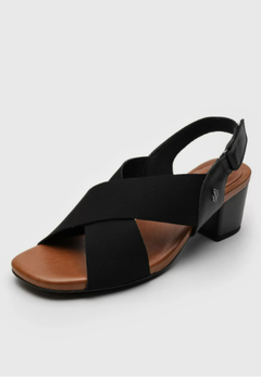 SANDALIA USAFLEX SALTO BLOCO MEDIO EM COURO - AE3216002 - comprar online