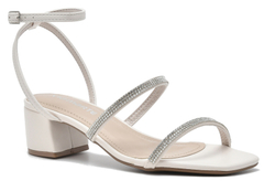 SANDALIA SALTO QUADRADO COM STRASS VIA MARTE - 2211702