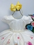 Vestido Infantil Amarelo Jardim das Borboletas Pérolas Luxo - comprar online