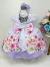 Vestido Infantil Lilás Jardim das Borboletas Pérolas Luxo na internet