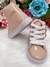 COTURNO INFANTIL NUDE FASHION LAÇO VERNIZ BRILHO CADARÇO - SAMULICA