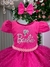 Vestido Tematico Mimadine Barbie Pink Glitter - SAMULICA