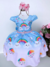 Vestido Temáticos Kids Chuva de Bençãos Azul Bebê
