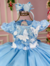 Vestido Mary Kids Jardim Encantado Azul Bebê na internet
