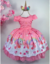 Vestido Infantil Bella Child Rosa Unicórnios