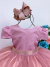 Vestido Infantil - Rosê Strass Damas Luxo Mangas Princesas - comprar online
