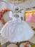 Vestido Infantil Branco Com Cinto de Pérolas Daminhas na internet