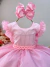 Vestido Infantil Rosa Claro Saia C/ Tule e Glitter Daminha - comprar online