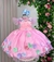 Vestido Marie Jardim Encantado Luxinho Azul Isis