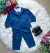 Conjunto Miss Cherry Social Terno - Blaizer e Calça Listrado Matheus Azul Marinho - comprar online