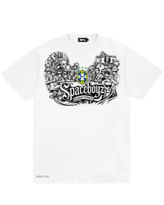 Camiseta Space Gangsters Brasil White