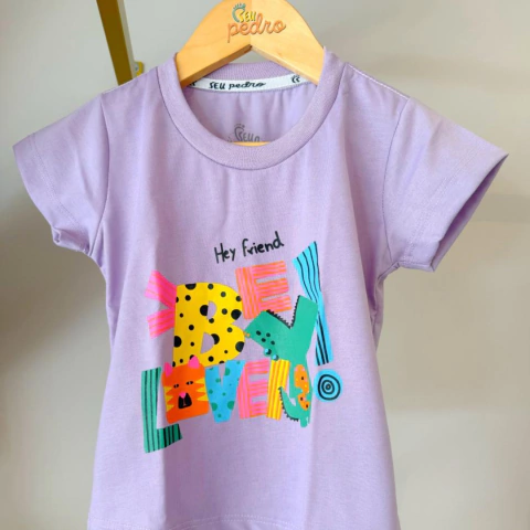 CAMISETA BE LOVEY LILÁS - comprar online