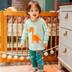 CONJUNTO PIJAMA DINO VERDE