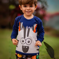 BLUSA DE FRIO MARINHO ZEBRA - SEU PEDRO KIDS