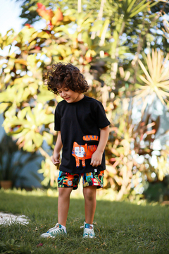 SHORT SEU TIGRE PRETO - SEU PEDRO KIDS