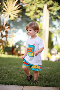 SHORT LISTRAS ANIMAIS - comprar online
