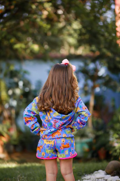 CONJUNTO CORTA VENTO LILÁS - loja online