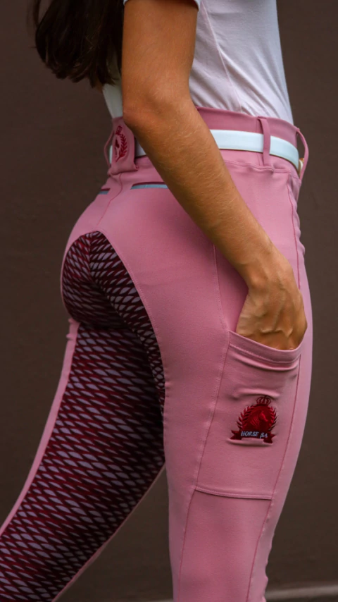 Culote Hipismo Legging Treino Rosa Antigo Horse SA - comprar online