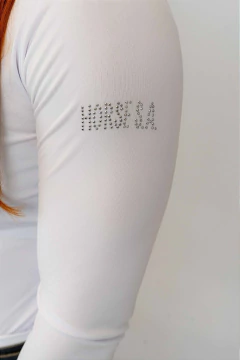Camisa Hipismo Prova Manga Longa Branca Strauss Cavalo Prata Horse SA - loja online
