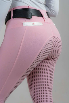 Culote Hipismo Legging Treino Rosa Bebê Full Grip Horse SA - Horse S.A.