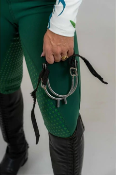 Culote Hipismo Legging Treino Verde Esmeralda Full Grip Horse SA - comprar online