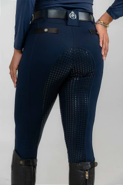 Culote Hipismo Legging Treino Azul Marinho Dark Full Grip Horse SA na internet