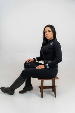 Imagem do Culote Hipismo Legging Treino Preto Full Grip Paris Horse SA
