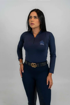 Culote Hipismo Legging Treino Azul Marinho Dark Full Grip Horse SA - Horse S.A.
