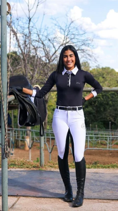 Culote Hipismo Prova Branco e Preto Lumière Horse SA na internet