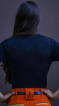 Camisa Hipismo Treino Manga Curta Preta Elegance Horse SA - Horse S.A.