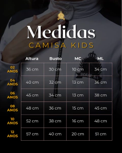Camisa Hipismo Treino Kids Manga Curta Branca Silk Preto Horse SA - Horse S.A.